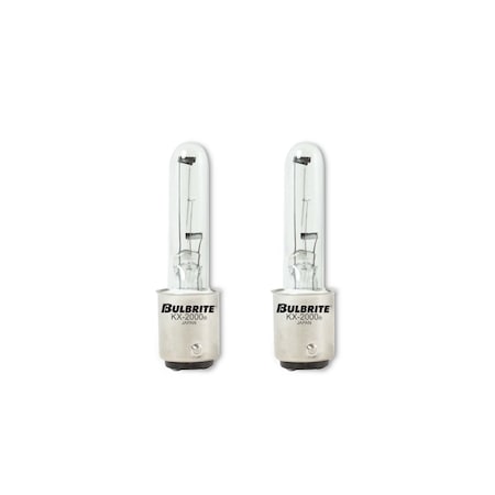 Bulbrite Double-Contact Bayonet Base BA15D Light Bulb, 40 Watt, Clear, 2PK 861346